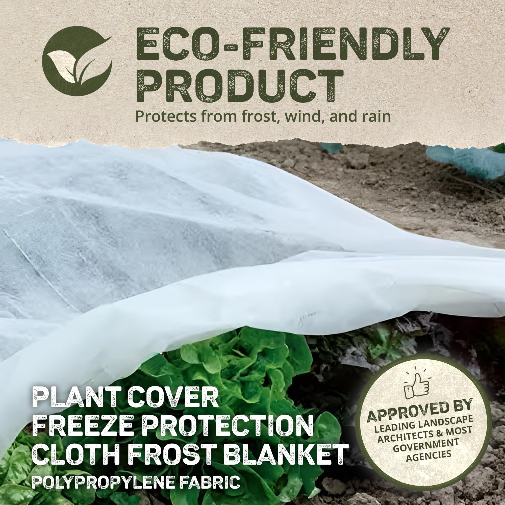 Dewitt 2-Pack Supreme Plant Cover Fabric 1.5 oz, 6 x 50 Feet – Frost Cloth Blanket for Vegetables, Flowers, Fruit Trees, Tomatoes, Raised Garden Beds, and Outdoor Winter Freeze Protection - Image 3